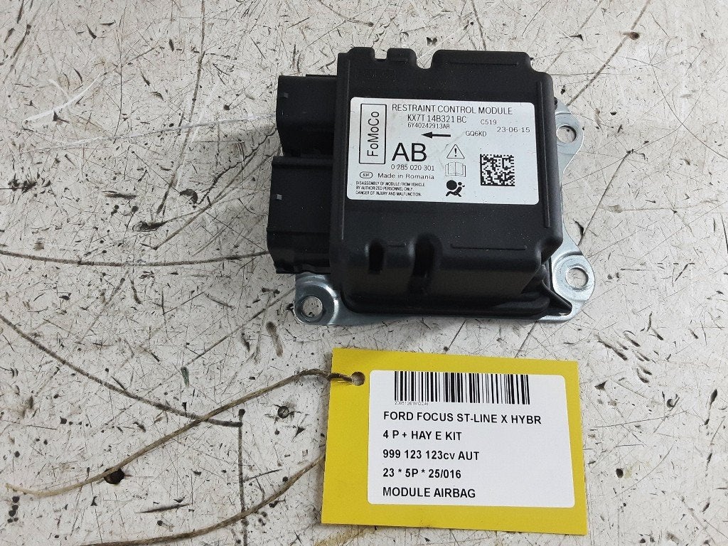 BOITIER AIRBAG Ford Focus 4 (01-2018/12-2025) (KX7T14B321BC), Henry-Ford-Straße  1
50735  Köln, DE, Ford-Werke GmbH, Kunden@ford.com