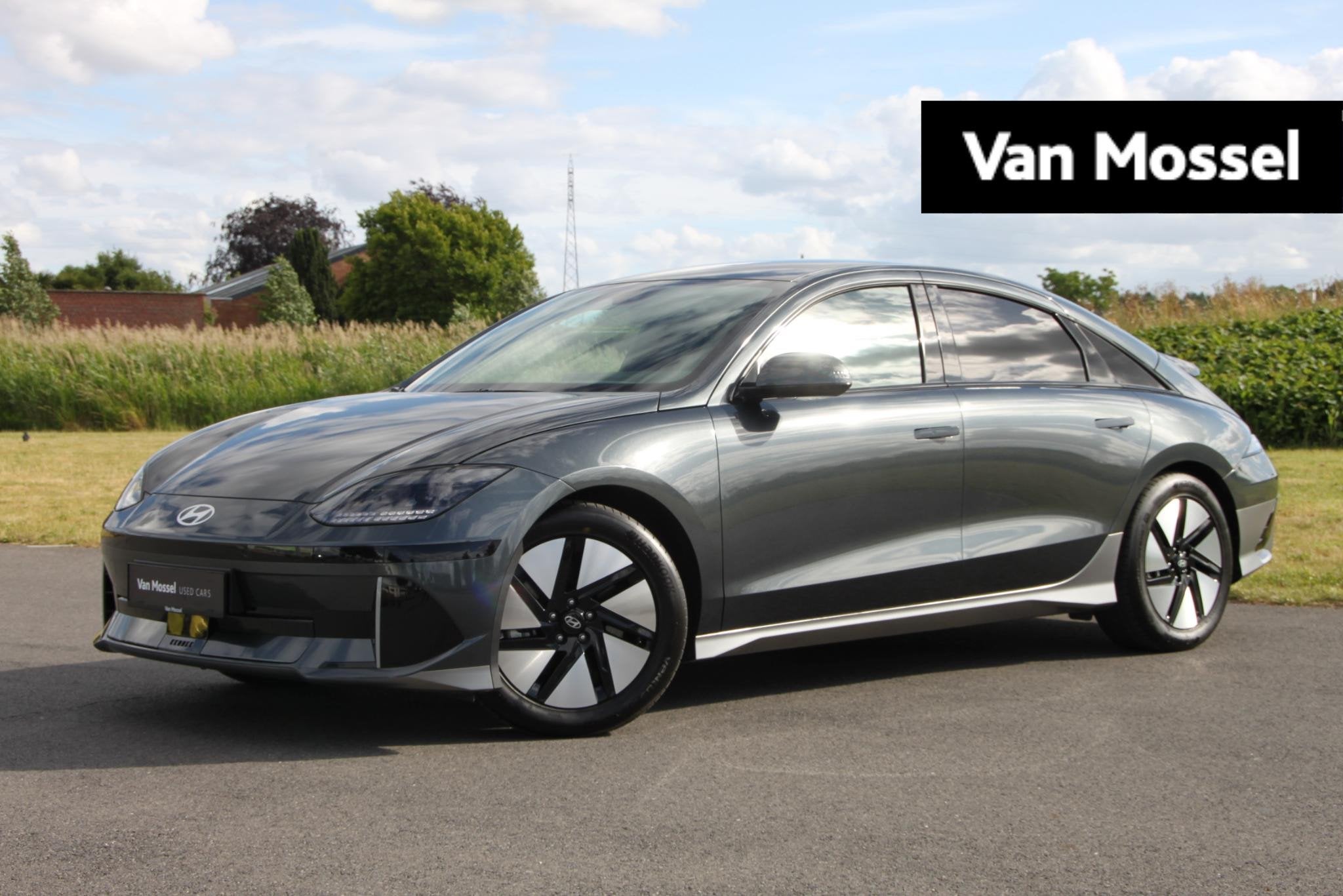 Hyundai Ioniq 6 Core Plus 77kWh, Auto's, Hyundai, Automaat, Gebruikt, Zwart, 77 kWh