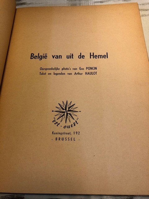 Haulot Arthur,Poncin Gus - Belgie van uit de Hemel, Boeken, Arthur Poncip, Ophalen of Verzenden, 20e eeuw of later, Gelezen