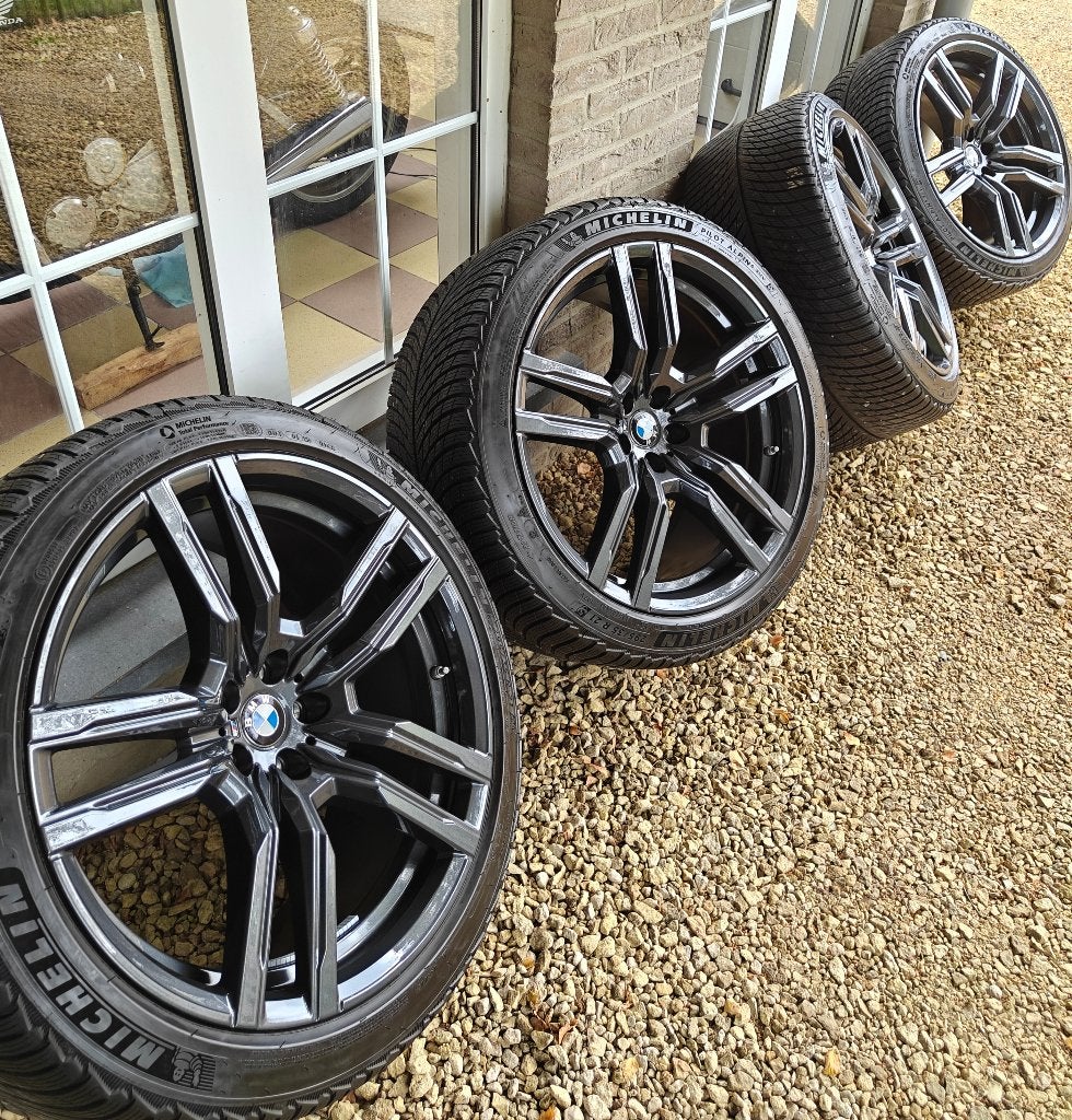 21" BMW 808M X5/X6 + Michelin Winterbanden, Ophalen, Gebruikt, 295 mm, Banden en Velgen