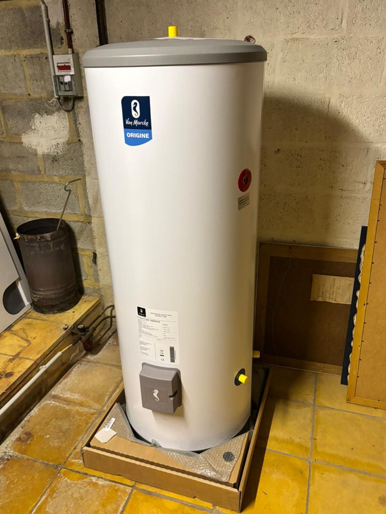 Boiler Van Marcke Duplex Inox Indirect 200L - NEUF, Bricolage & Construction, Chauffe-eau & Boilers, Enlèvement, Comme neuf, Boiler