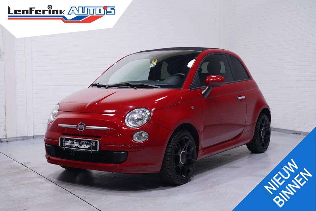Fiat 500S 1.2 Airco Schuifdak PDC Achter Stoelverwarming, Auto's, Fiat, Bedrijf, ABS, Airbags, Airconditioning, Alarm, Bluetooth