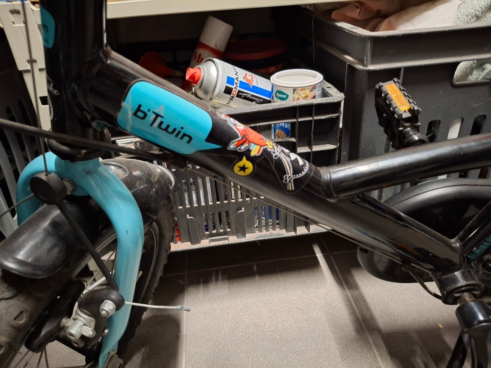 te KOOP kinderfietshe mogelijkheid om zijwieltjes te plaatse, Fietsen en Brommers, Ophalen, Zijwieltjes, 16 tot 20 inch, Zo goed als nieuw