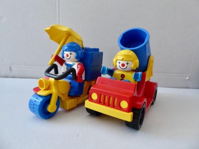 Set Vintage Duplo 2650- 2 Clowns Clowns Cannon Ball, Ensemble complet, Utilisé, Duplo, Complet