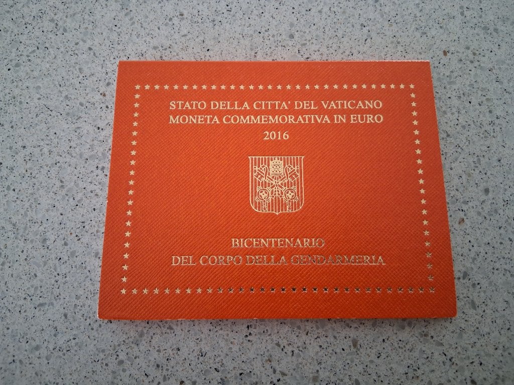 2 euro Vaticaan 2016 Politie in boekje, Timbres & Monnaies, Monnaies | Europe | Monnaies euro, Enlèvement ou Envoi, Vatican, 2 euros