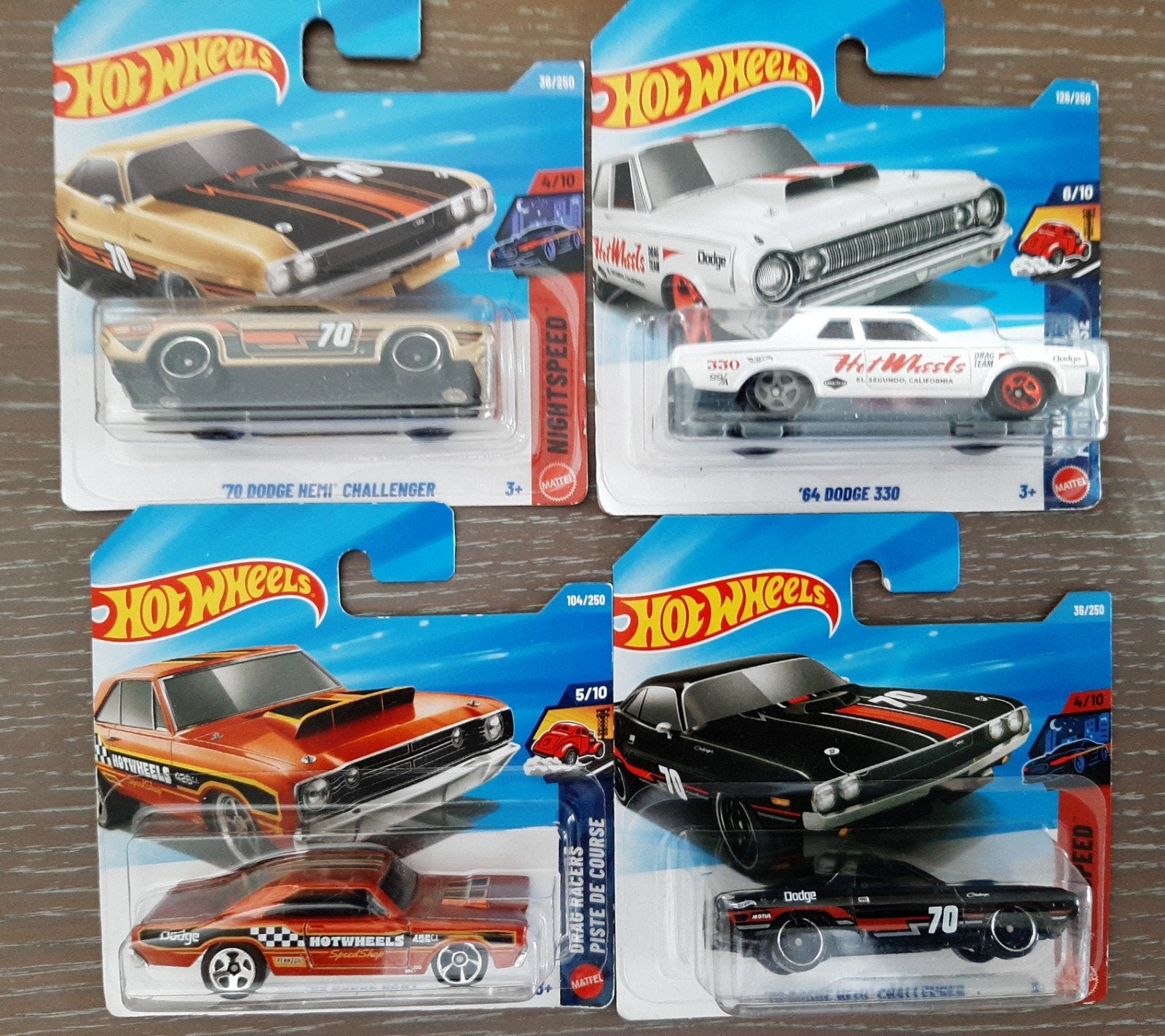 4 Dodge hotwheels auto's, Ophalen of Verzenden, Auto