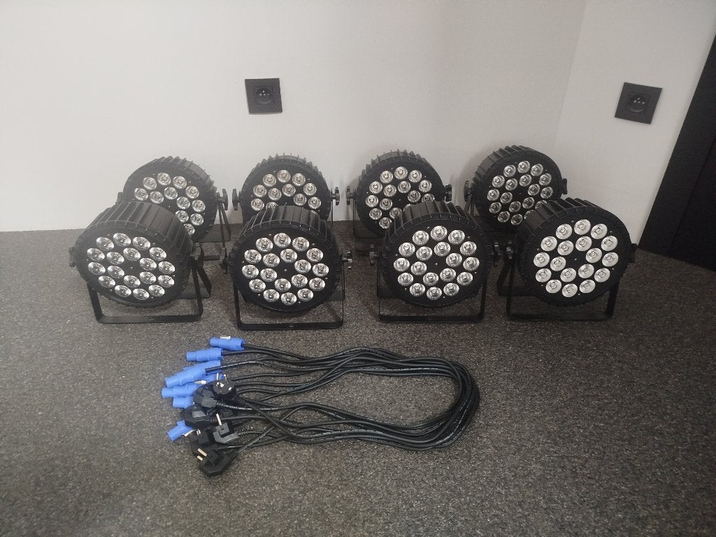 LED PAR RGBWAUV 18x18W, Ophalen, Zo goed als nieuw, Licht