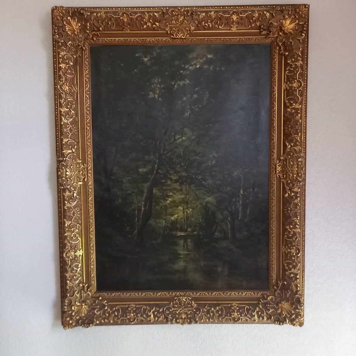 Groot schilderij van Joseph Coosemans, Antiek en Kunst, Ophalen