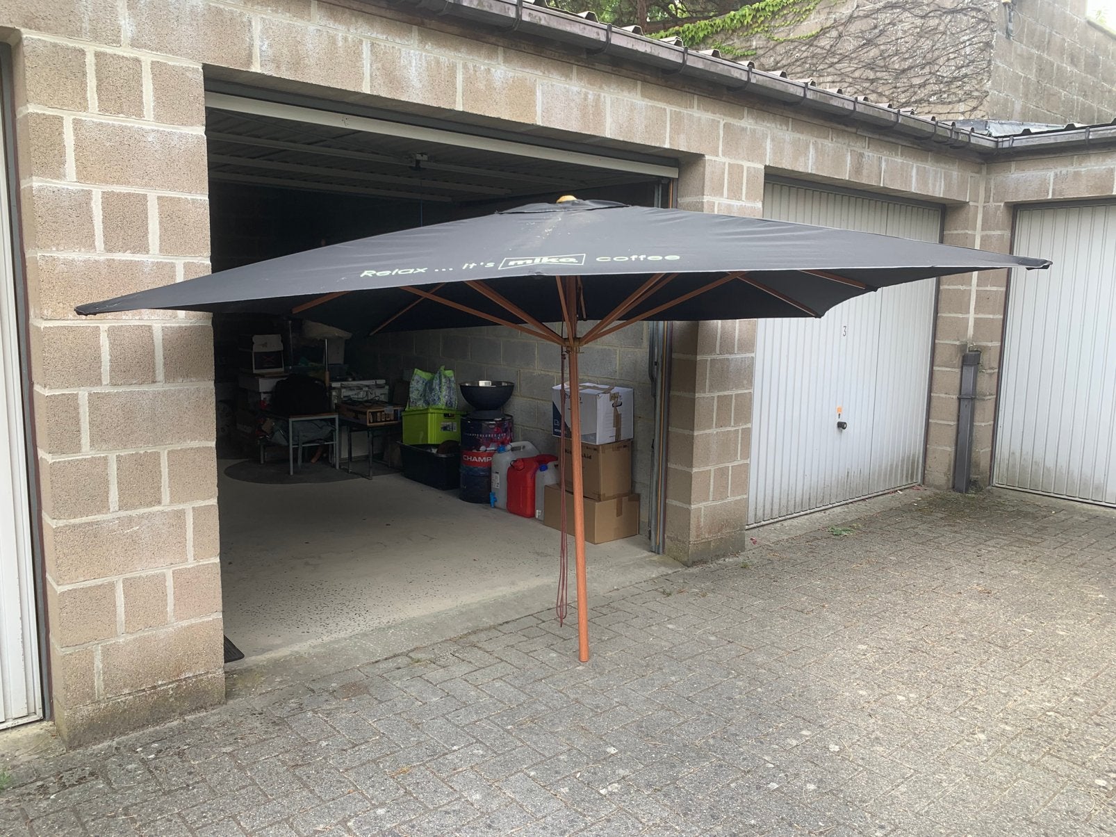 Parasol terasse professionnel  Miko café, Enlèvement, Neuf, 2 à 3 mètres, Autres types