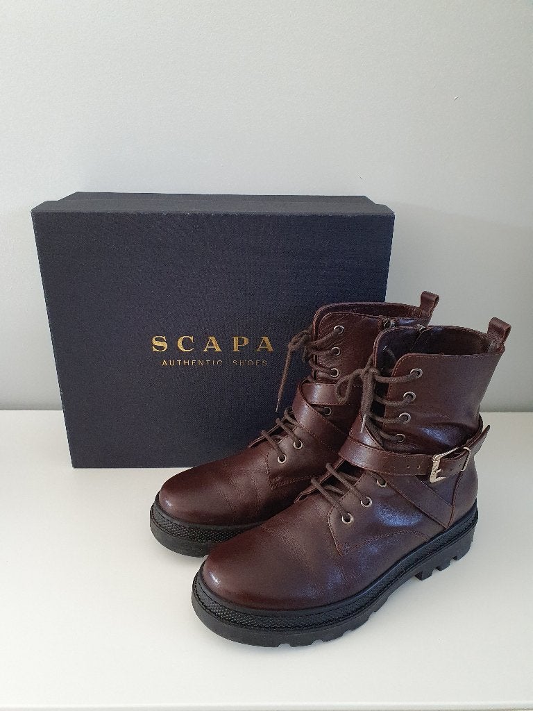 Bottes authentiques Scapa 39, Scapa, Enlèvement ou Envoi, Comme neuf, Brun