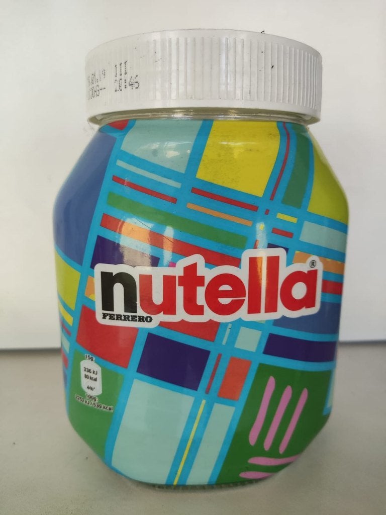 Pot de Nutella style pop art., Enlèvement, Comme neuf, Autres types