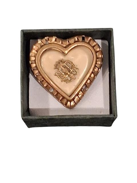 9 karaat gouden hart., Bijoux, Sacs & Beauté, Broches, B, Enlèvement ou Envoi, Or, B