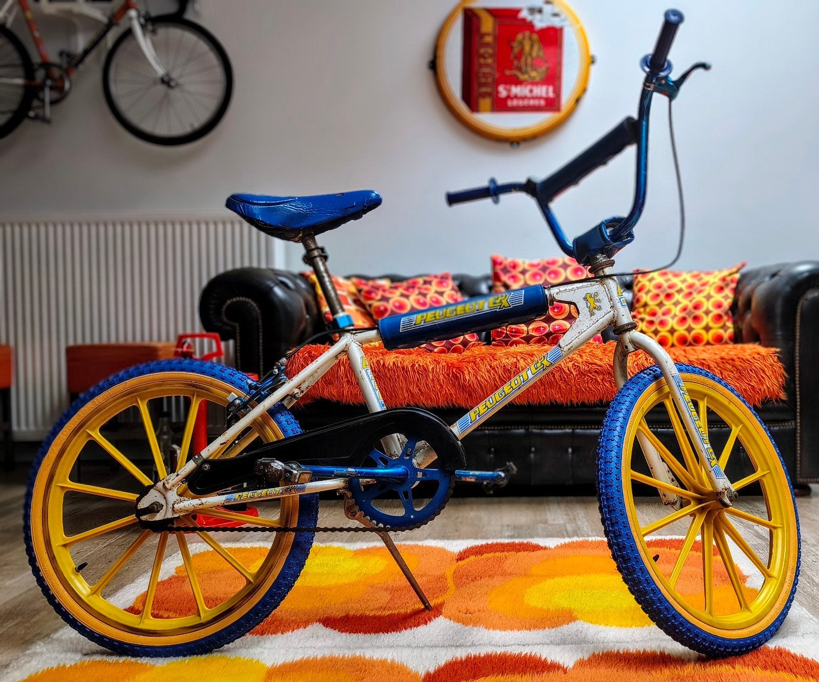 Vintage BMX Peugeot CPX 250, Ophalen, Staal, Velgrem, Peugeot