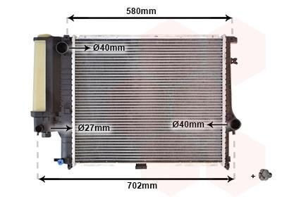 Radiateur 520x440x33 MM schakel BMW 5 serie E34 4 /6 cyl  17, -, -, Nieuw, Ophalen of Verzenden