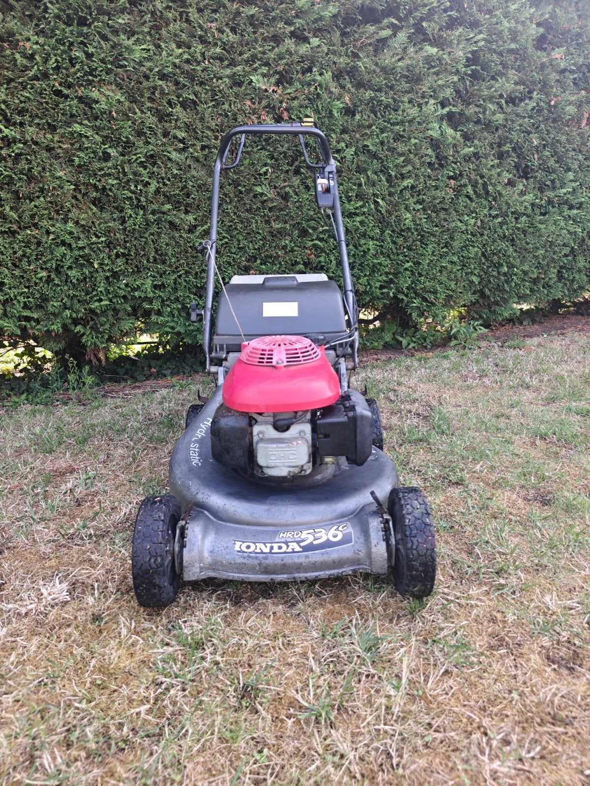 Honda 536C grasmaaier, Ophalen, Opvangbak