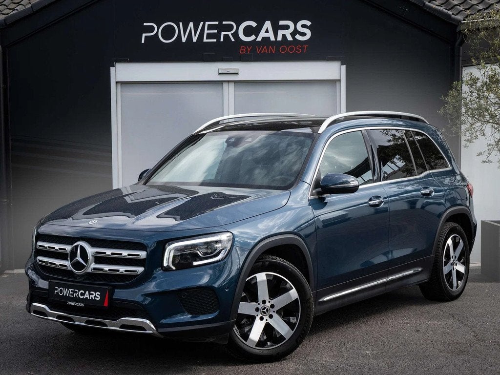 Mercedes-Benz GLB 200 | AUTOMAAT | 7 ZIT | PANO | TREKHAAK |, Automaat, Gebruikt, 4 cilinders, Blauw
