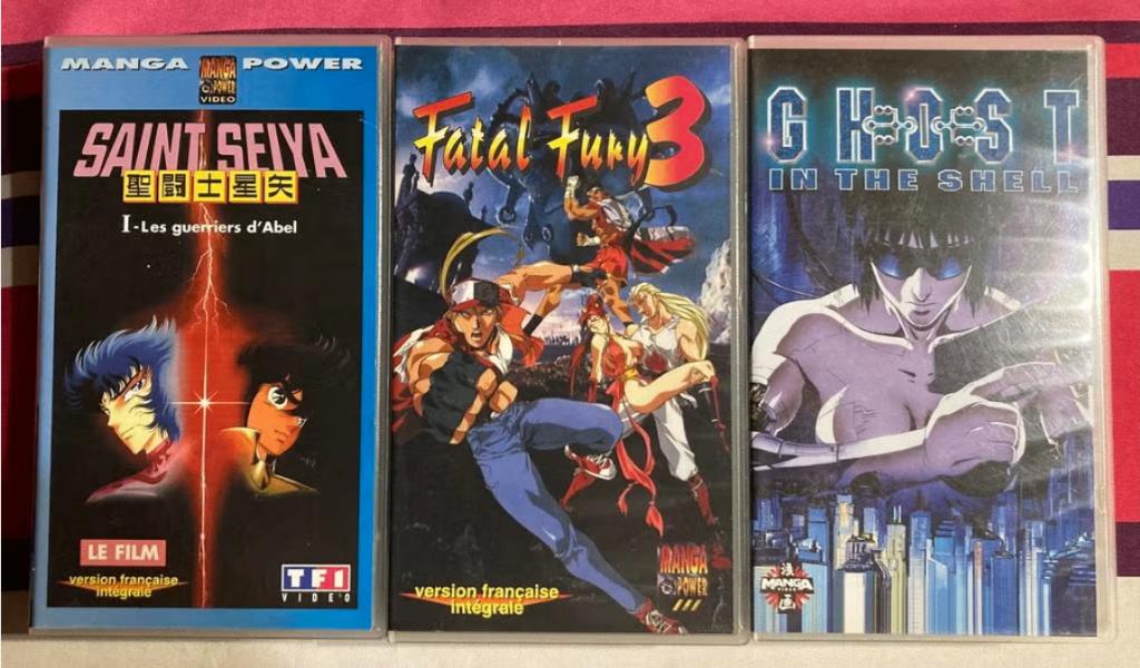 Lots de 3 vhs animés, Cd's en Dvd's, Ophalen, Gebruikt, Overige genres