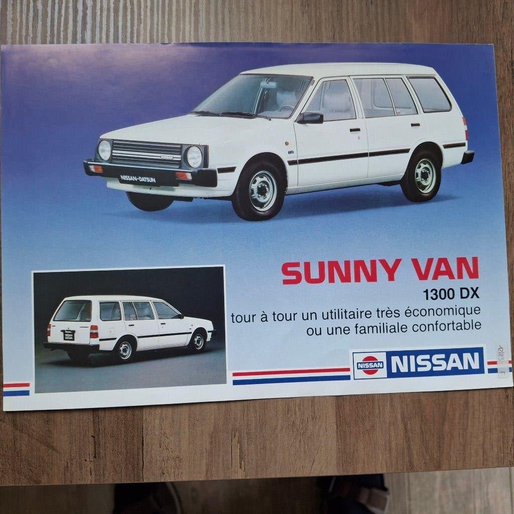 NISSAN  SUNNY  VAN 1300 DX  12/83, Ophalen of Verzenden, Nieuw, Nissan