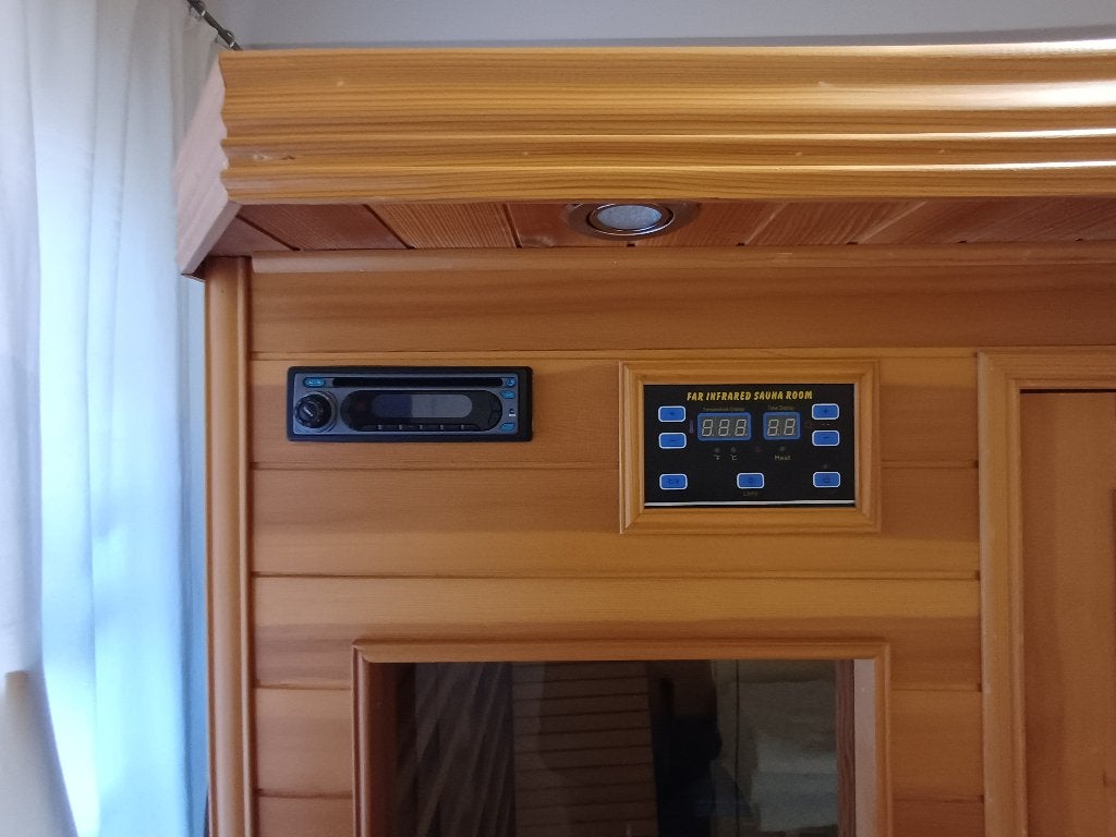 Infraroodsauna SANAS 4SL  4 personen (keramische stralers), Ophalen, Zo goed als nieuw, Infrarood, Complete sauna
