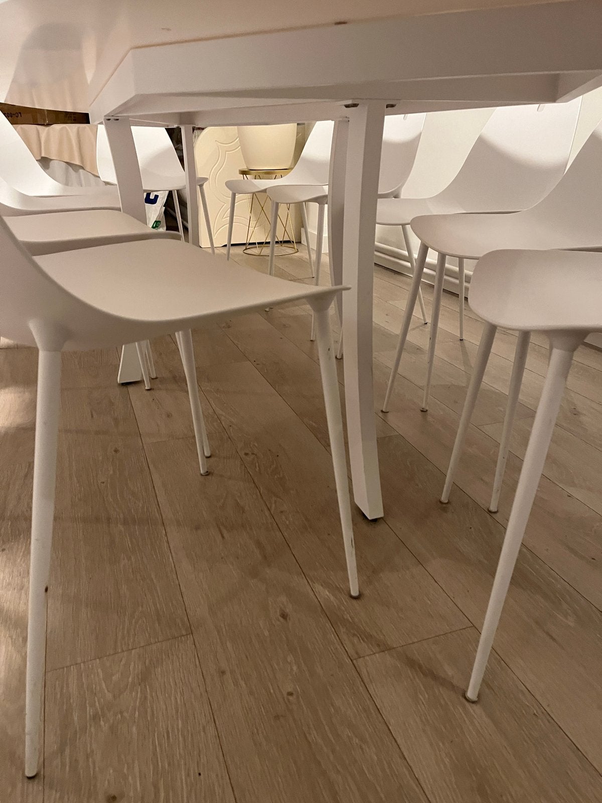 Eettafel joli met tafelblad van glas , zo goed als nieuw, Huis en Inrichting, Ophalen of Verzenden, Zo goed als nieuw