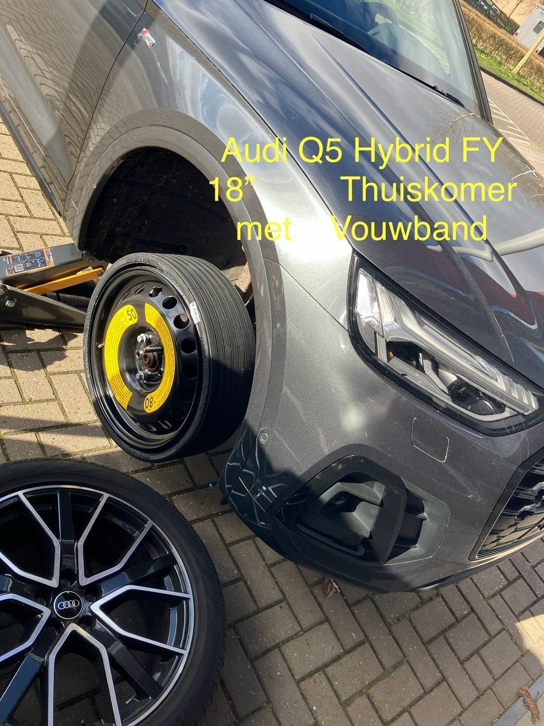 Thuiskomer Vouwband AUDI Q5 Q7 Q8 E-Tron Touareg 18 - 20 inc, Auto-onderdelen, Gebruikt, -, Banden en Velgen, Ophalen of Verzenden