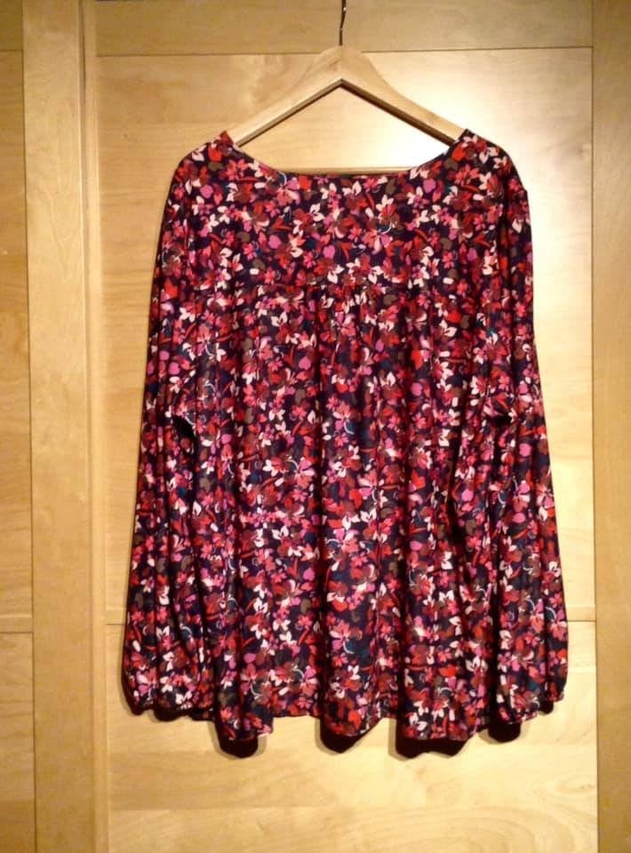 Jolie blouse fleurie Paprika - Taille 54, Taille 46/48 (XL) ou plus grande, Enlèvement ou Envoi, Comme neuf, Paprika