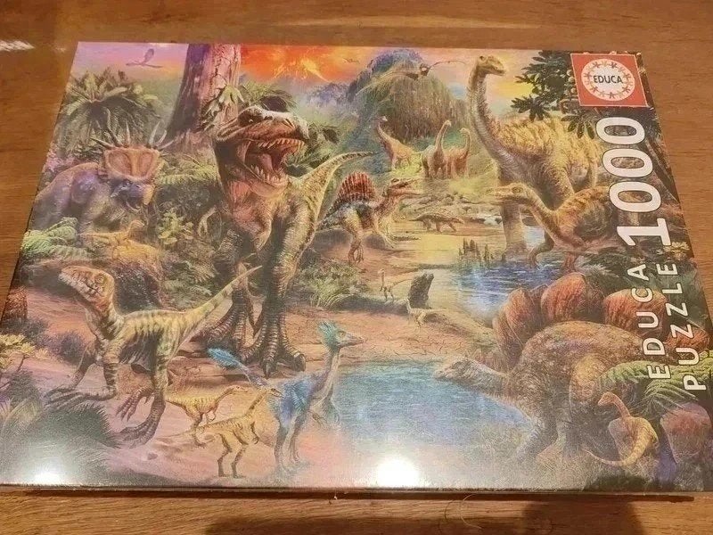 Nieuw puzzel dinosaurus, Hobby & Loisirs créatifs, Sport cérébral & Puzzles, Enlèvement ou Envoi, 500 à 1500 pièces, Neuf, Puzzle