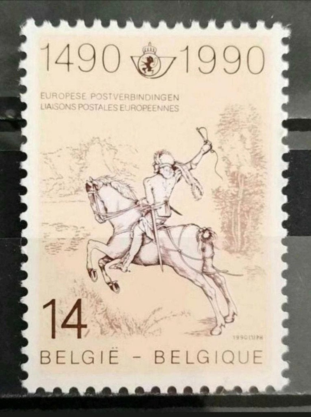 Belgique : COB 2350 ** Liaison postale 1990., Sans timbre, Neuf, Enlèvement ou Envoi, Non oblitéré