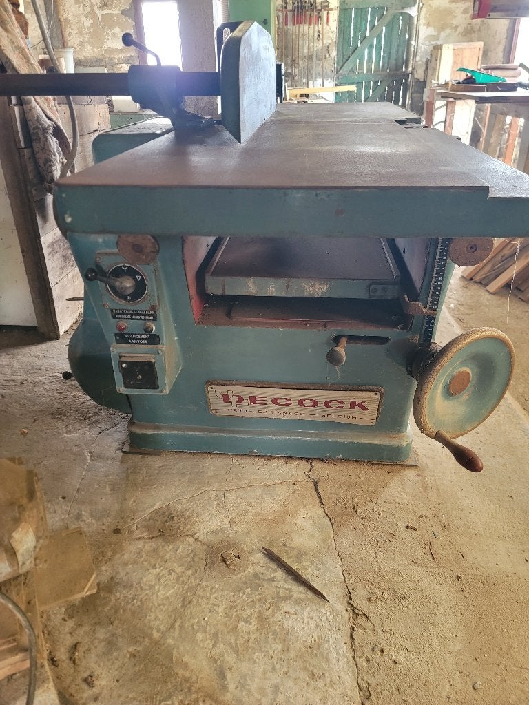 lot 1 houtbewerkingsmachines, Enlèvement