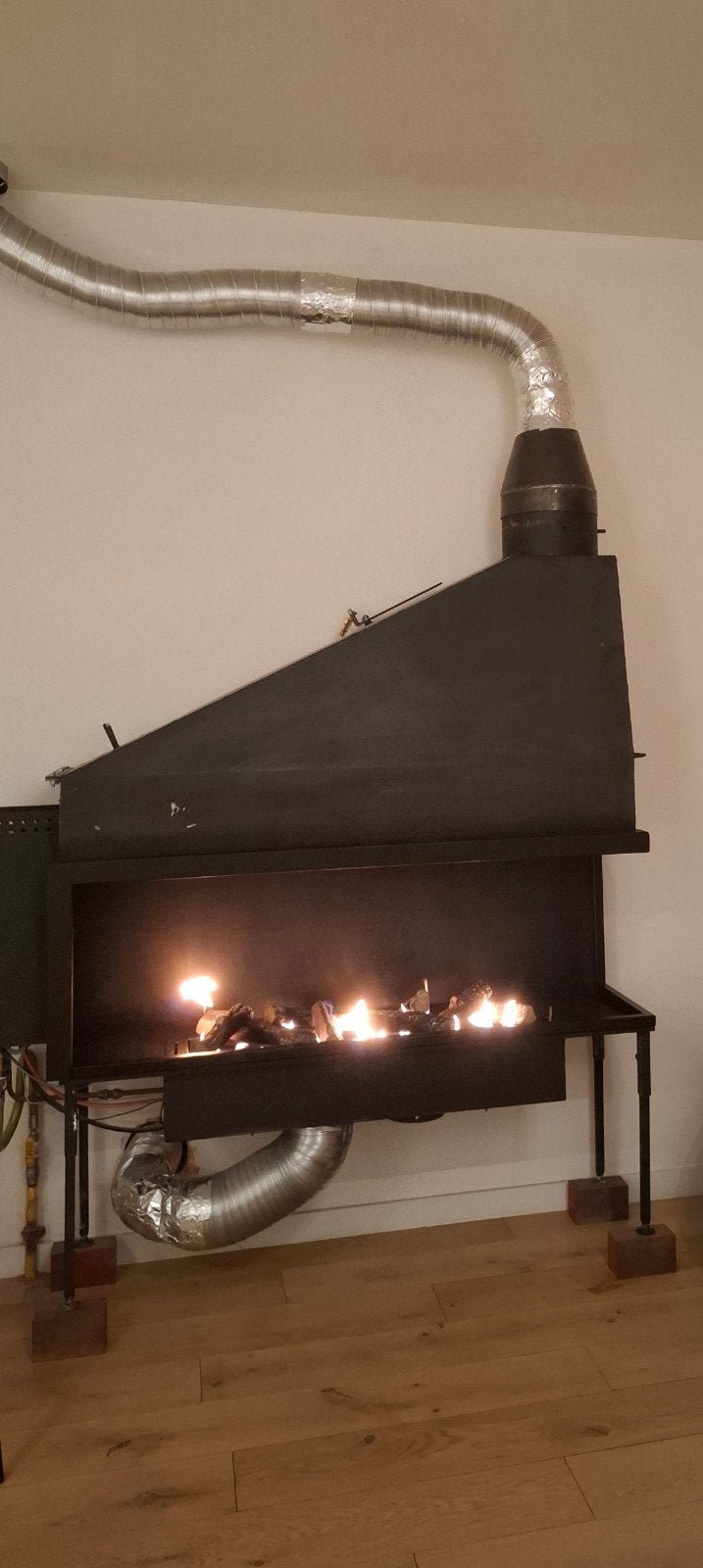 inbouwgashaard, Enlèvement, Comme neuf, Encastré, Cheminée au gaz