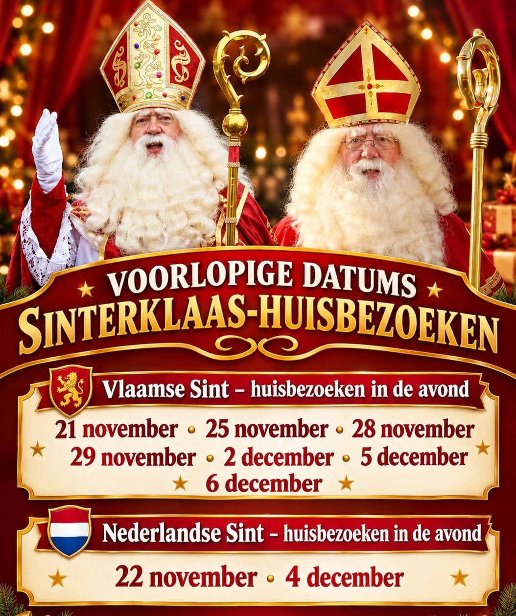 Sinterklaas op bezoek/huren, Ophalen of Verzenden