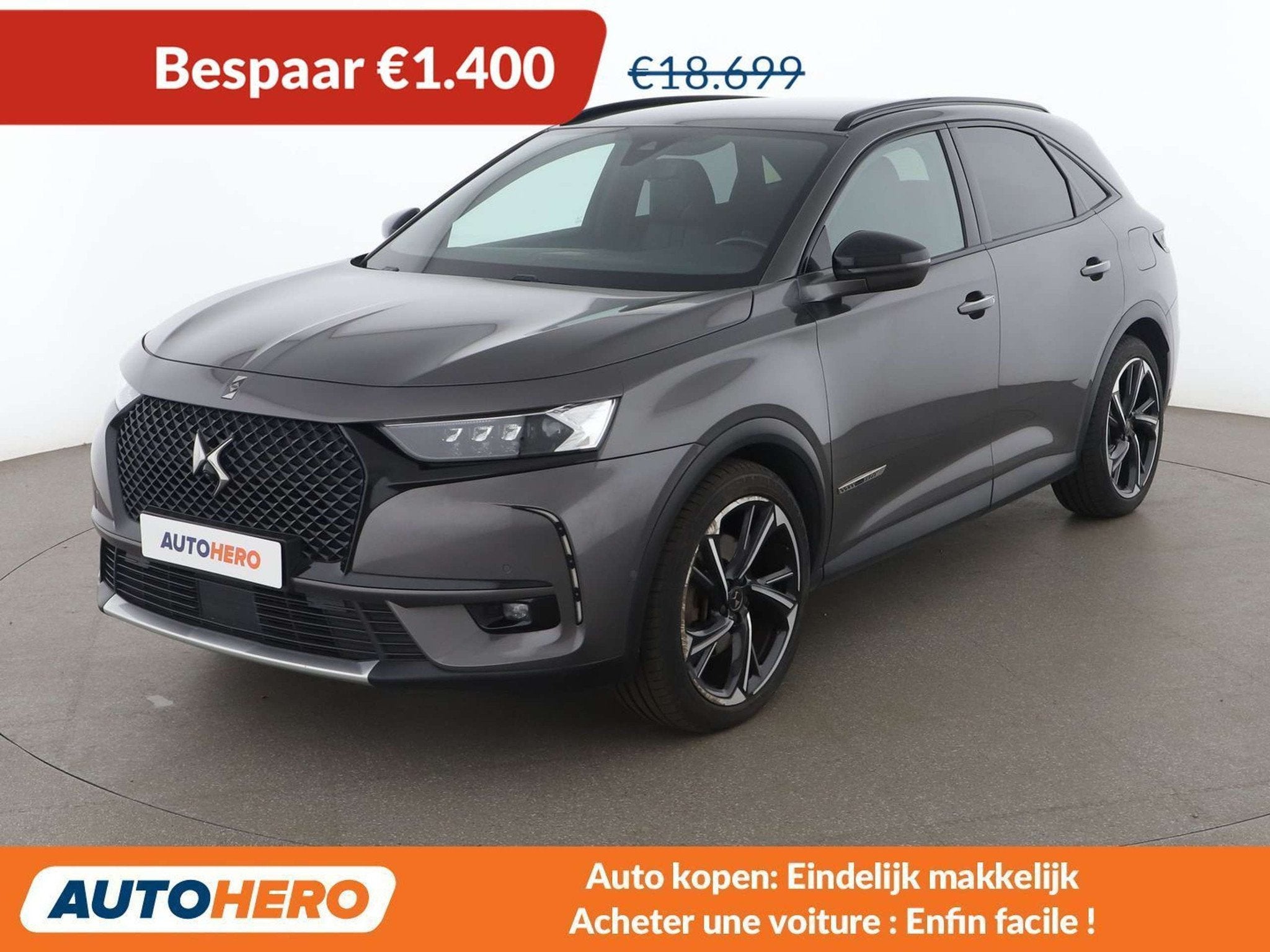 DS Automobiles DS 7 Crossback 1.6 E-Tense Hybrid 4x2 Louvre, Auto's, Gebruikt, 1760 kg, Leder, Elektrisch