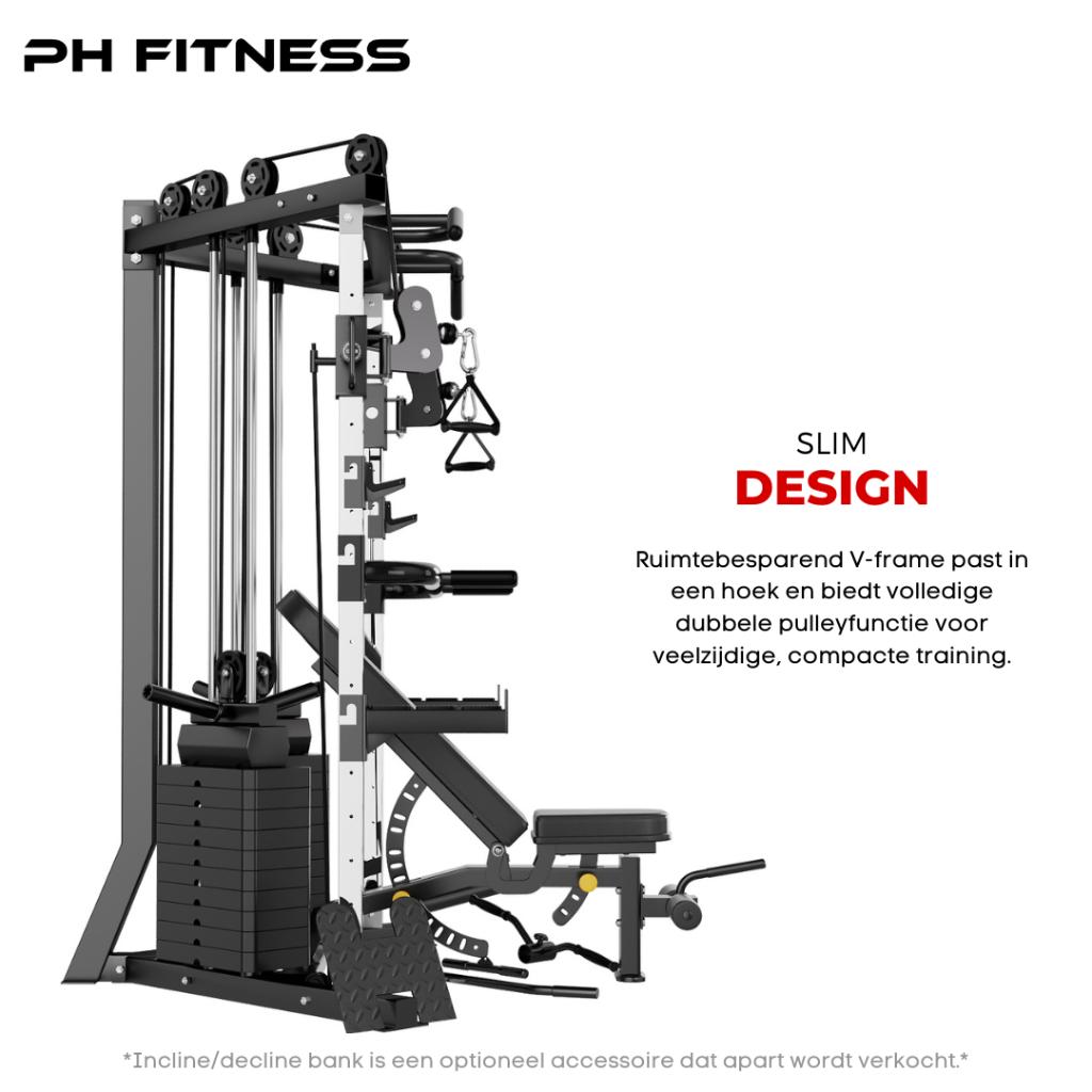 PH Fitness V-Frame Cable Crossover - 160KG Gewichtstapel, Ophalen of Verzenden, Nieuw, Benen