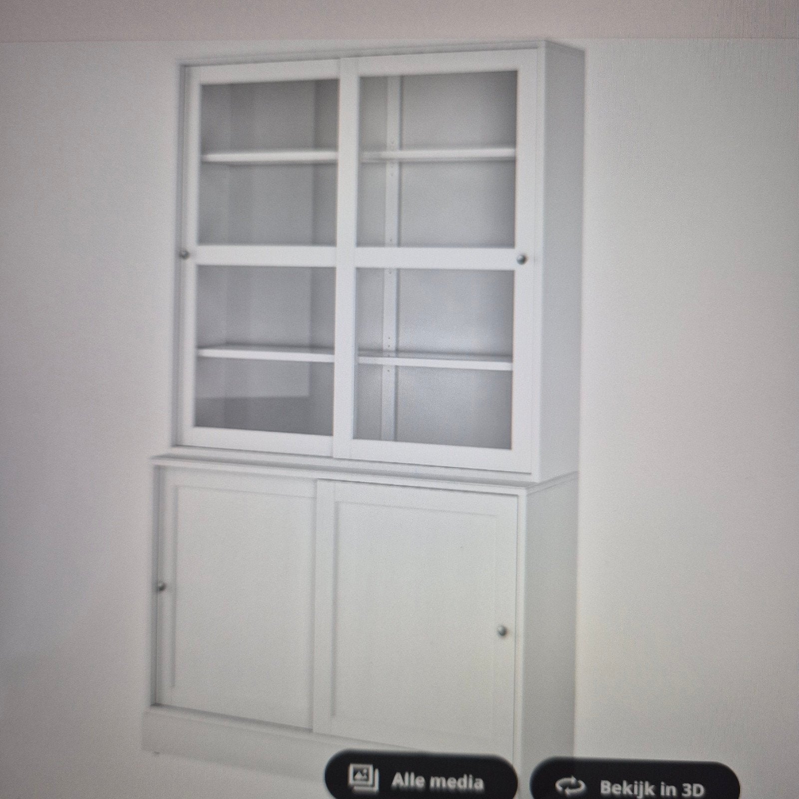 Vitrinekast met schuifdeuren van ikea, Ophalen, Glas