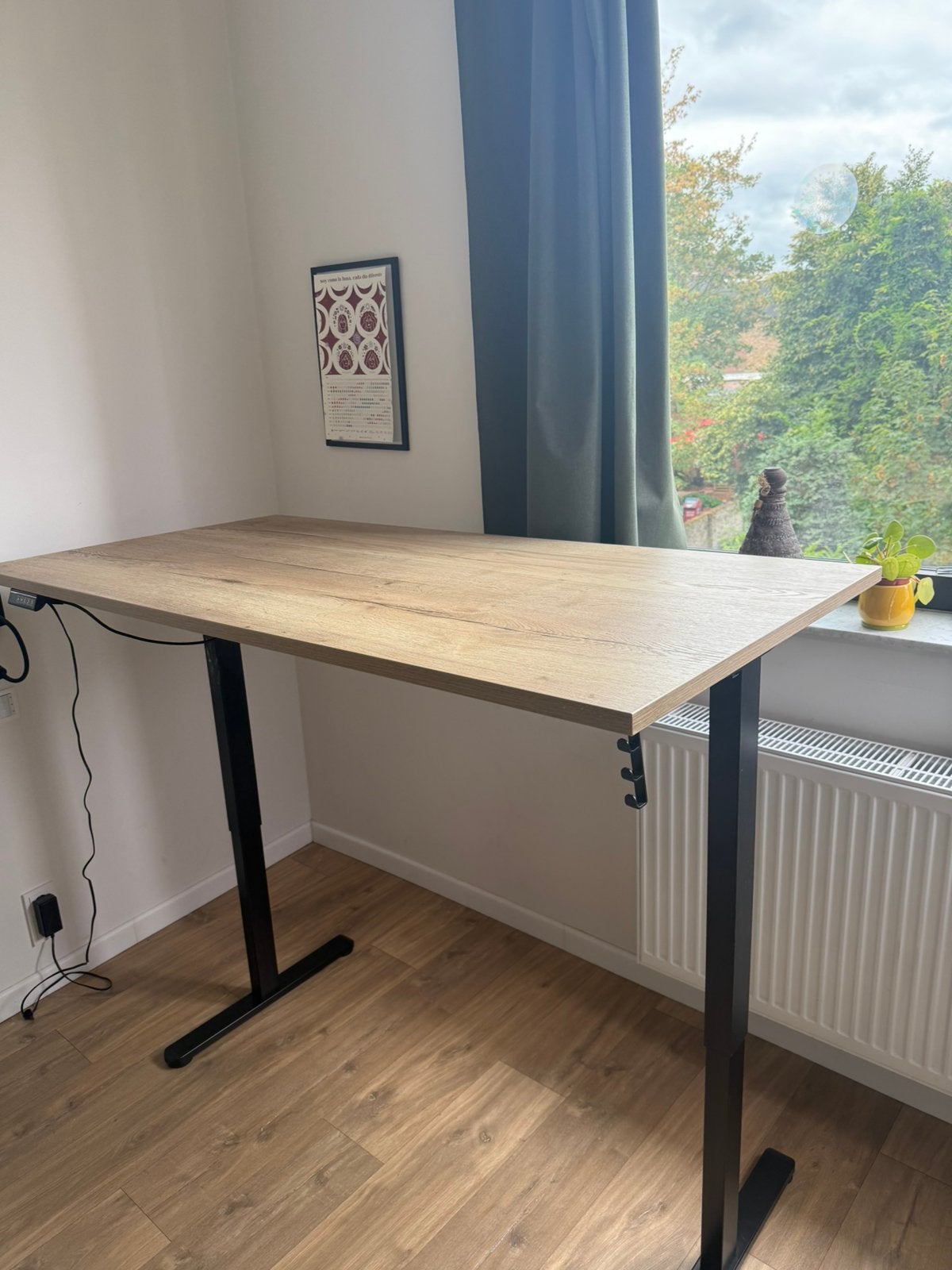 Adjustable standing desk, 160 cm, Bureau assis-debout, Comme neuf, Enlèvement