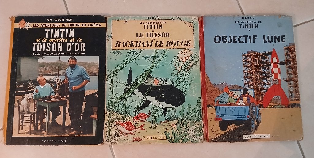 Différentes BD "dans leur jus" Tintin, Astérix etc, Enlèvement, Utilisé