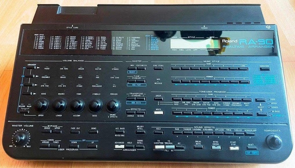 Roland RA-90 Realtime Arranger, Muziek en Instrumenten, Midi-apparatuur, Ophalen, Gebruikt