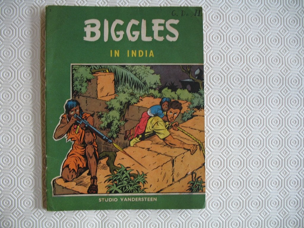 Biggles in India, 1ste druk nr4, Studio Vandersteen, Eén stripboek, Ophalen of Verzenden