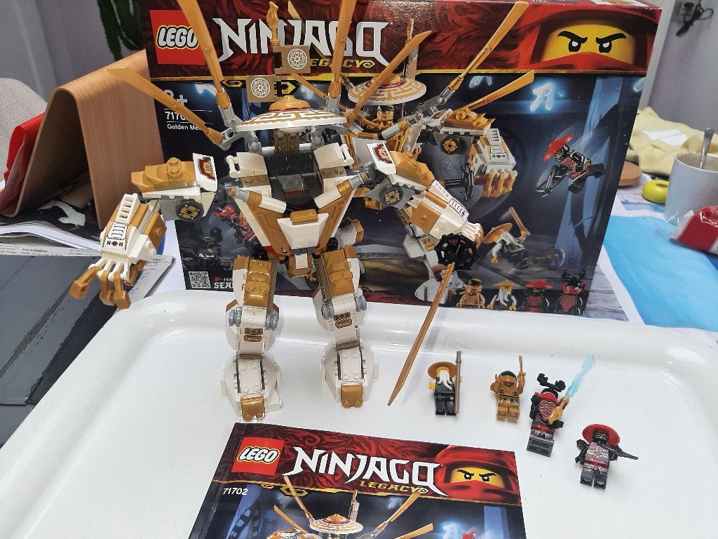 Set Lego Ninjago 71702 Golden Mech + boîte, Neuf, Enlèvement ou Envoi, Ensemble complet, Ninjago