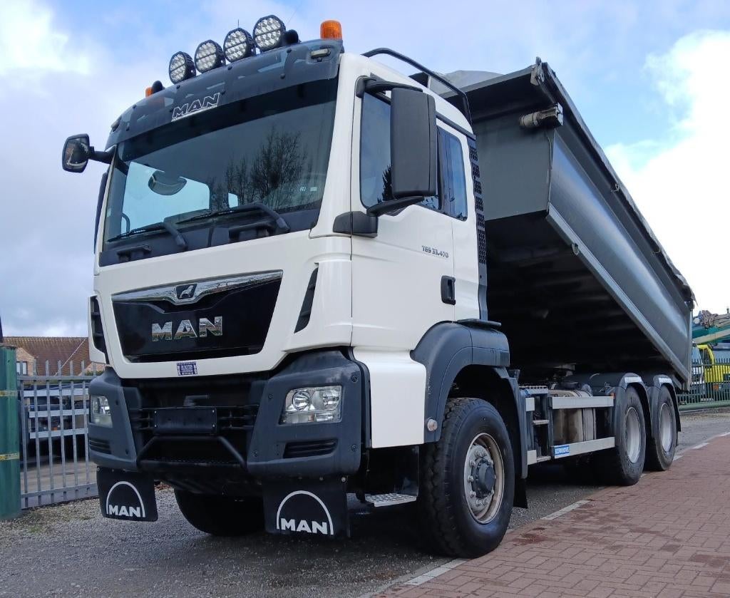 MAN TGS 33470 6x6 kipper-trekker systeem (28), Auto's, Automaat, Euro 6, MAN, Bedrijf
