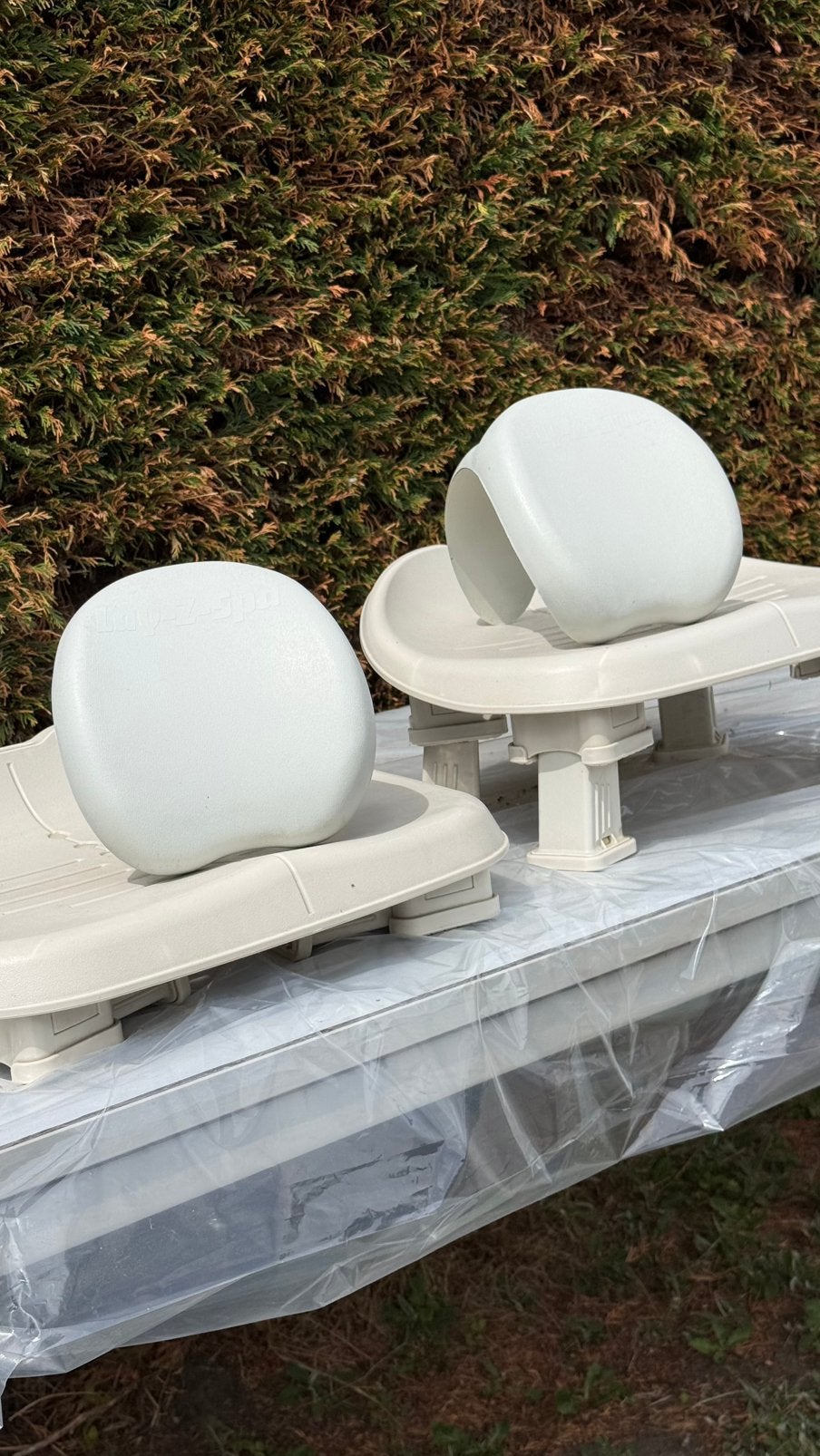 Lay z spa - intex zitjes en hoofdsteun 2x, Tuin en Terras, Ophalen, Zo goed als nieuw, Vast