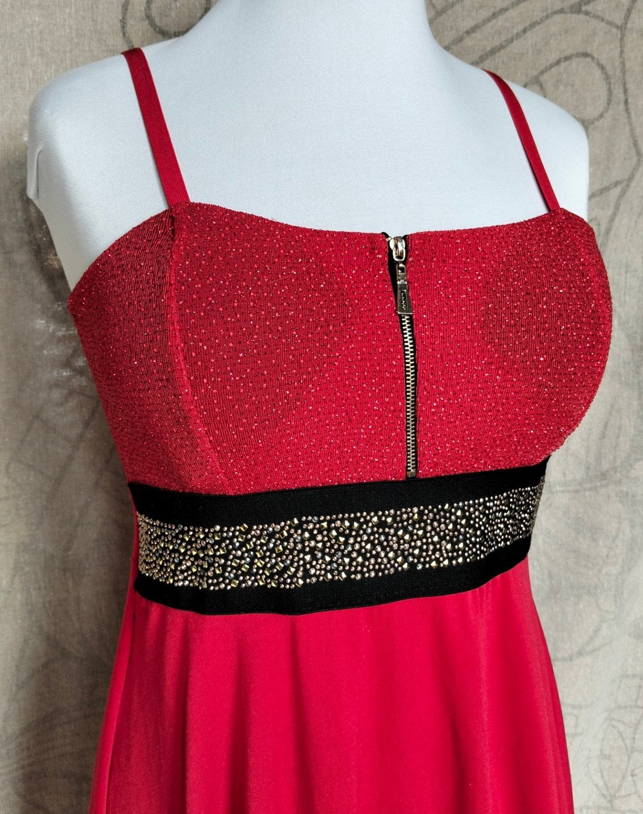 Rode zomer gelegenheidsjurk XS/S feestjurk, Kleding | Dames, Gelegenheidskleding, Appels, Ophalen, Zo goed als nieuw, Rood