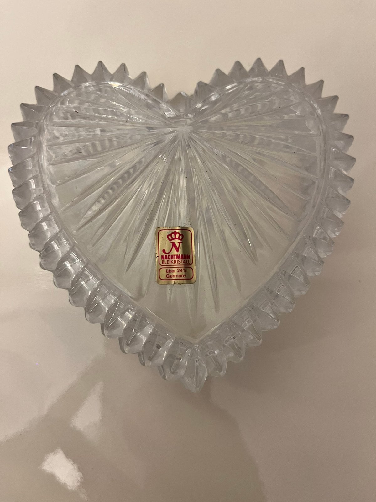 Boîte à bijoux / Bonbonnière  Cristal Nachtmann Forme Cœur, Enlèvement ou Envoi
