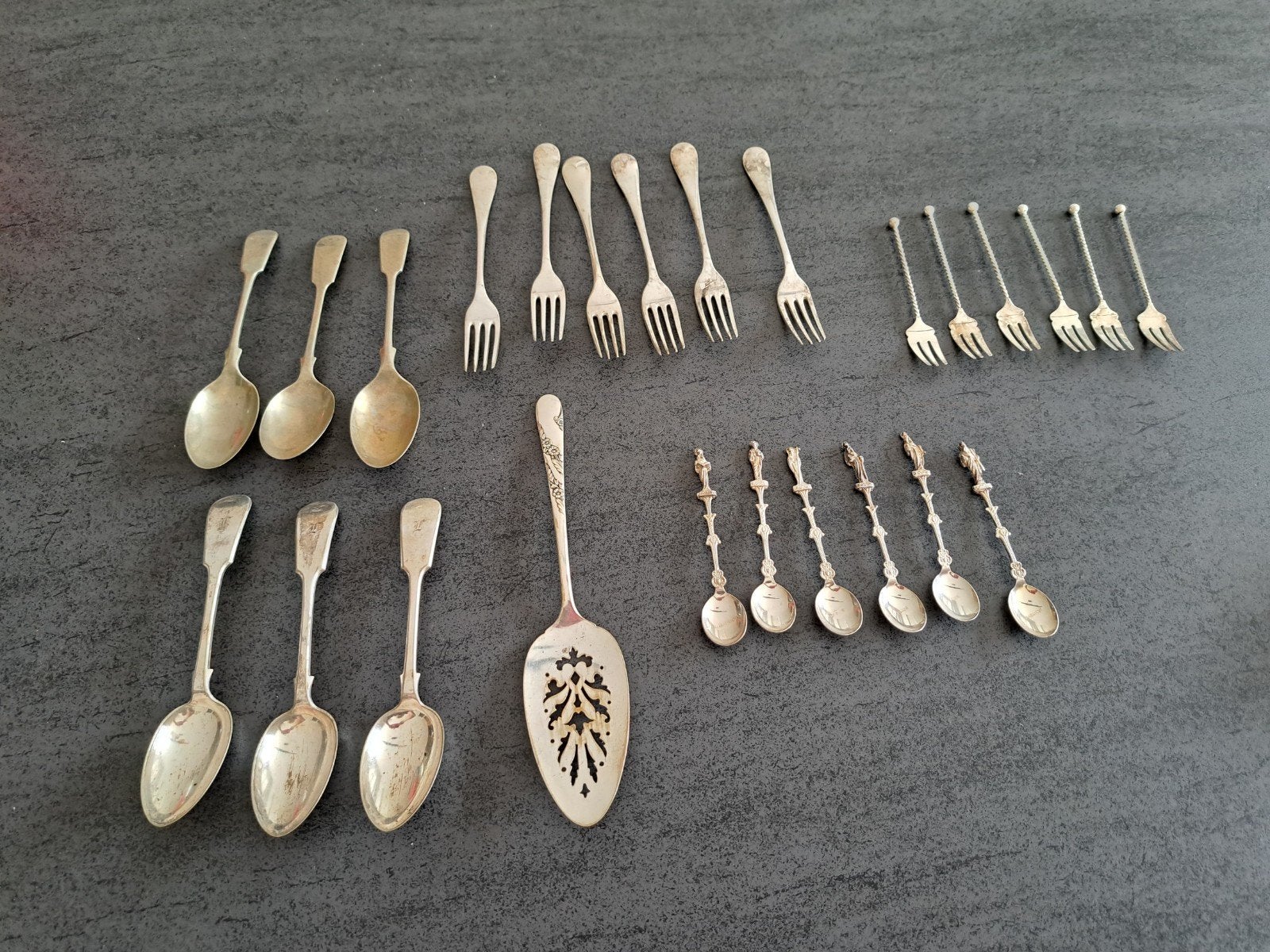 Vintage verzilverd bestek, Ophalen of Verzenden