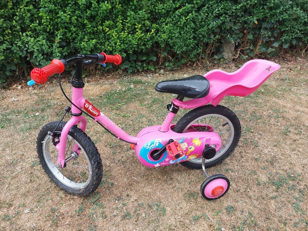 Vélo Filles 14, Ophalen, Velgrem, B'twin decathlon, 14 inch of minder