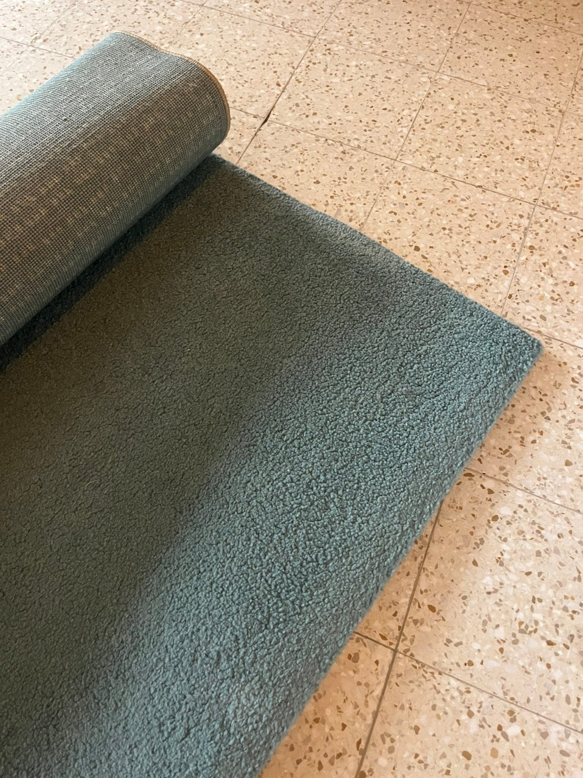 Tapijt Langsted, Maison & Meubles, Enlèvement, Utilisé, Bleu, Tapis
