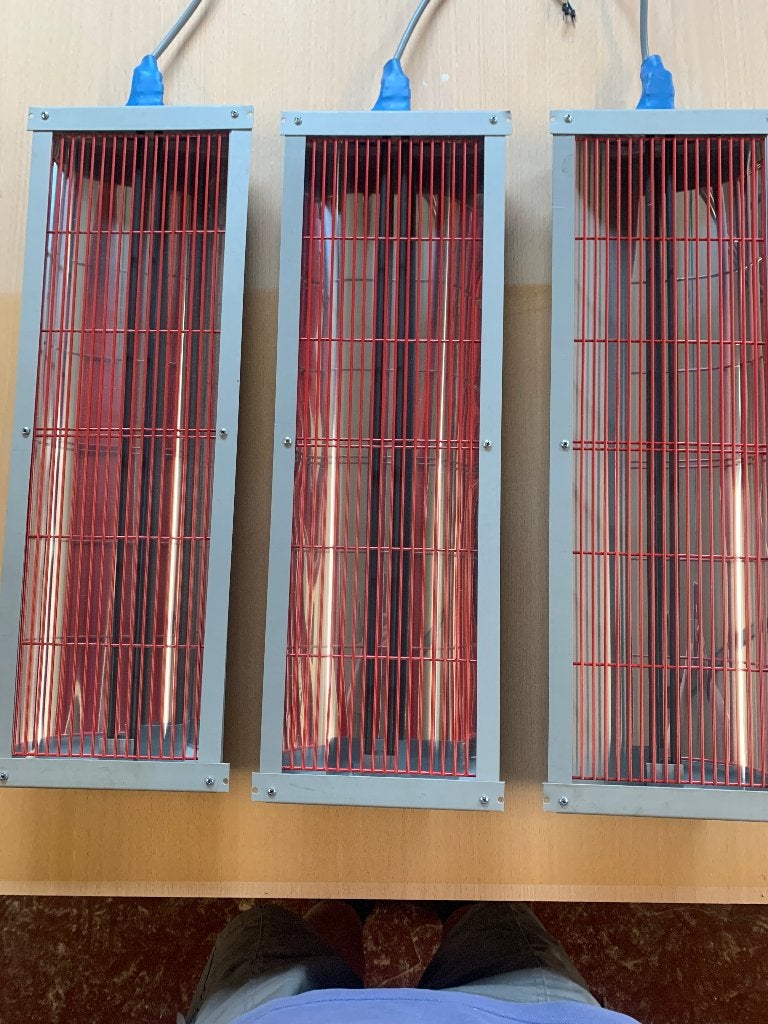 INFRAROODSTRALERS met veiligheidskaders, Enlèvement, Comme neuf