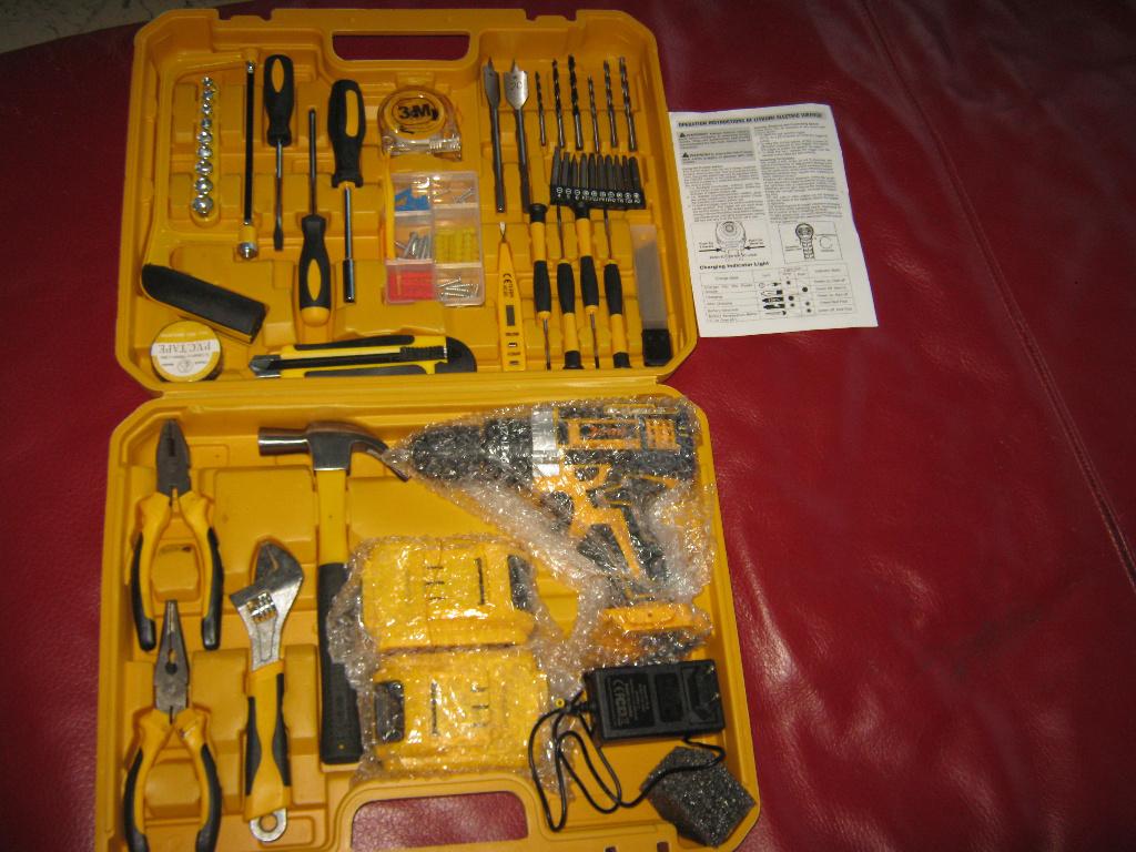 [Professionele 3-in-1 Kit] Jemi Tool 3-in-1 Accuboormachine, Variabele snelheid, Nieuw, Ophalen of Verzenden, Boor- en Schroefmachine