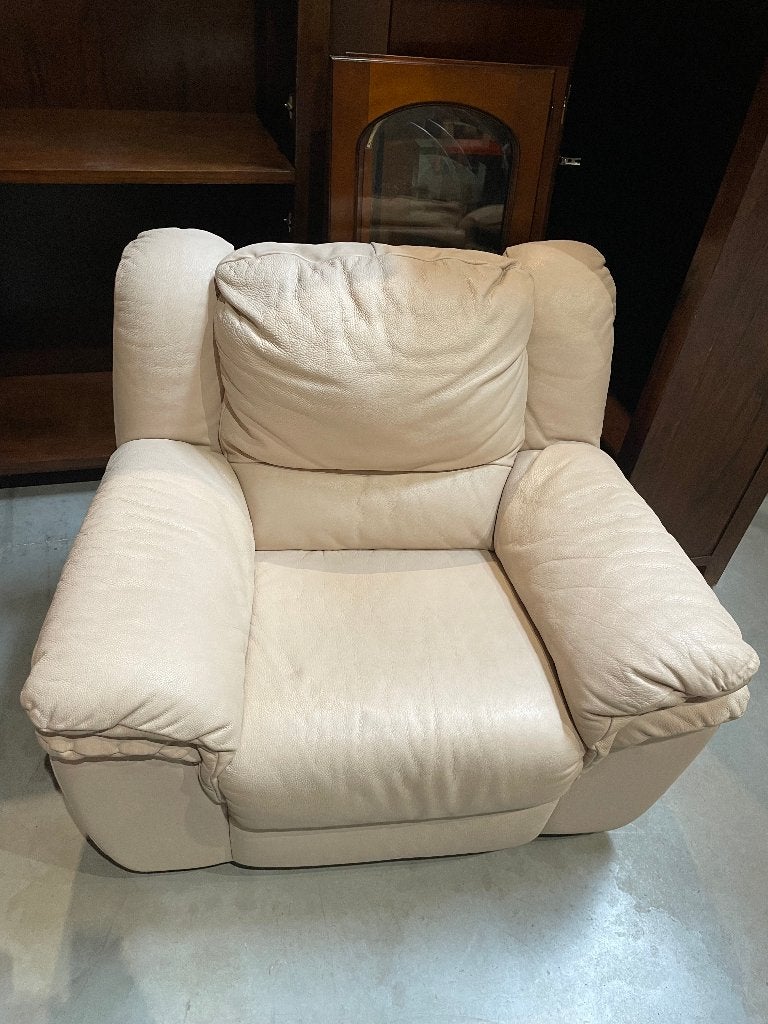 lederen zetel, Moins de 150 cm, Enlèvement, Italiaans, Cuir