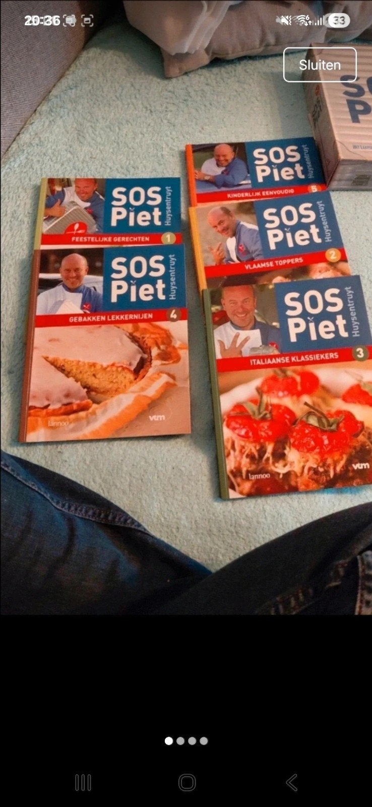 5 kookboeken Sos Piet huyzentruyt, Boeken, Ophalen of Verzenden, Zo goed als nieuw, Eten en Koken
